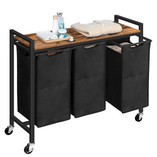 Laundry Hamper Laundry Basket Laundry Sorter Rolling Cart 2/3 Laundry