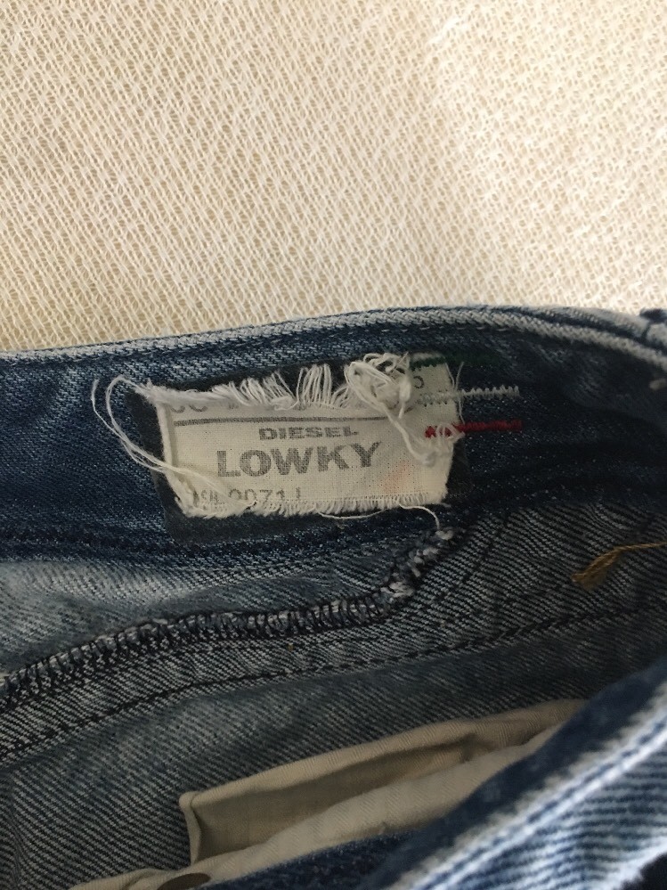 Jean Diesel Lowky Délavé Léger - Taille 27 X 29 - Coton - Coupe Droite - Fabriqué En Italie