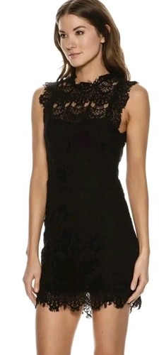 Free People Intimately Daydream Size S Dress Black Lace #C
