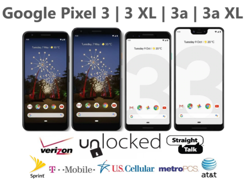 Google Pixel 3 | 3 XL | 3a | 3a XL - 64GB 128GB - Unlocked Verizon AT&amp;T T-Mobile