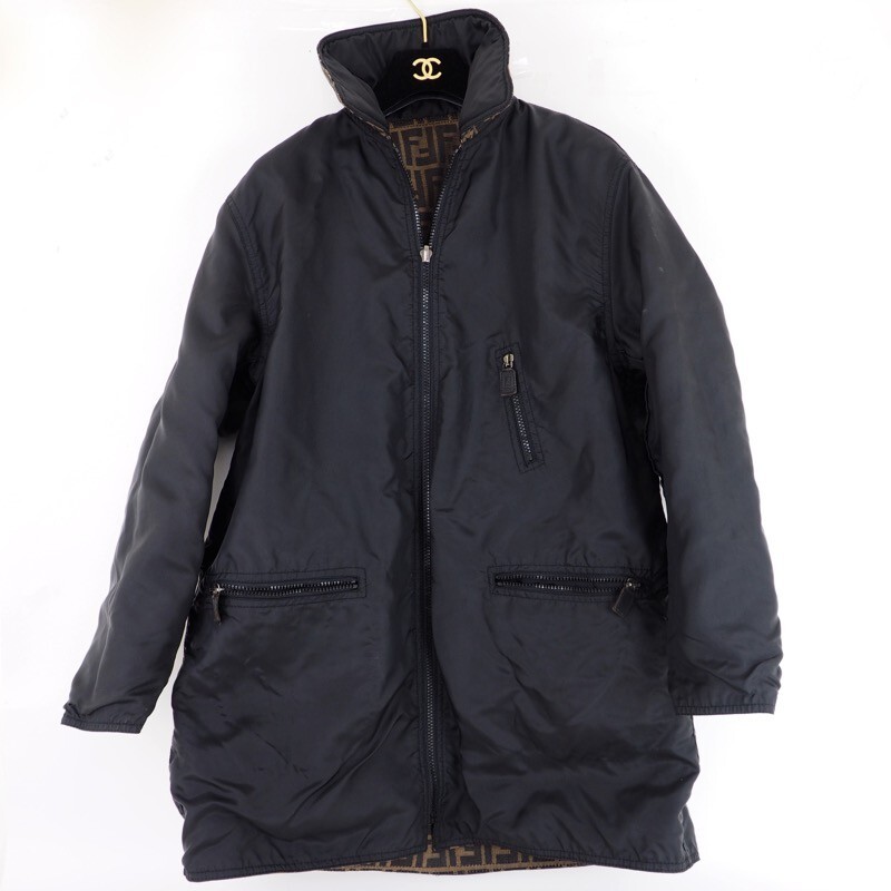 Vintage Fendi Zucca Monogram Canvas Unisex Reversible Coat Vintage Fendi Zucca Monogram Canvas Unisex Reversible Coat