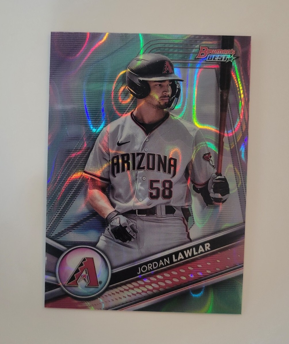 Jordan Lawlar Rookie 2022 Bowman's Best Aqua Lava Refractor 116/199 🔥 HOT 🔥
