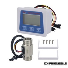G3/4 Sensor Water Flow Meter Digital Display for Temperature and Flow Speed