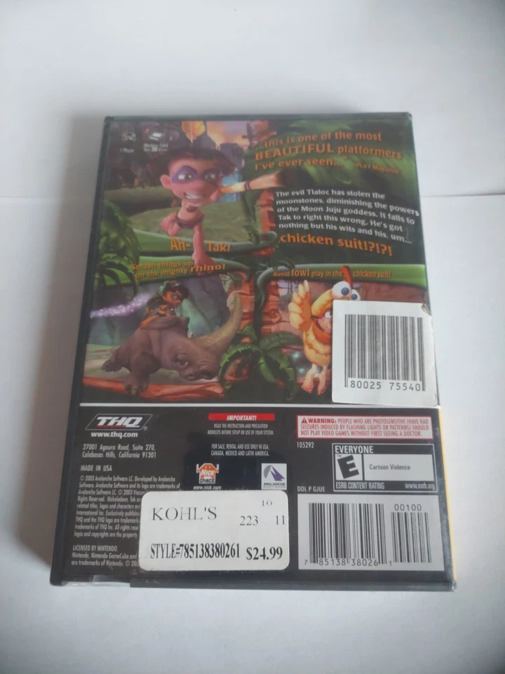 Tak and the Power of Juju (Nintendo GameCube, 2003) Brand New Sealed - Image 2 of 4