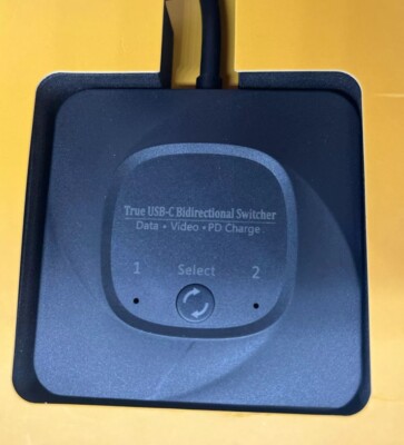 True USB-C Bidirectional Switcher, Data-Video-PD Charge. 8K Ultra HD Display.