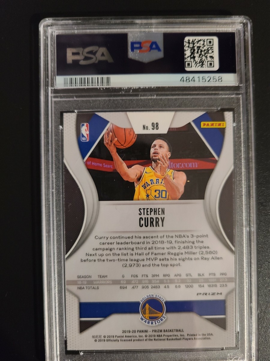 2019 Panini Silver Prizm Stephen Curry PSA 💎 Mint 10 2019 Panini Silver Prizm Stephen Curry PSA 💎 Mint 10
