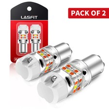 2x 1157 Switchback Led Whiteamber Turn Signal Drl Parking Light Bulb Error Free
