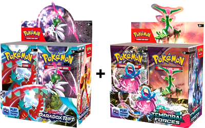 Pokemon TCG Paradox Rift Temporal Forces Booster Box COMBO Bundle Sealed