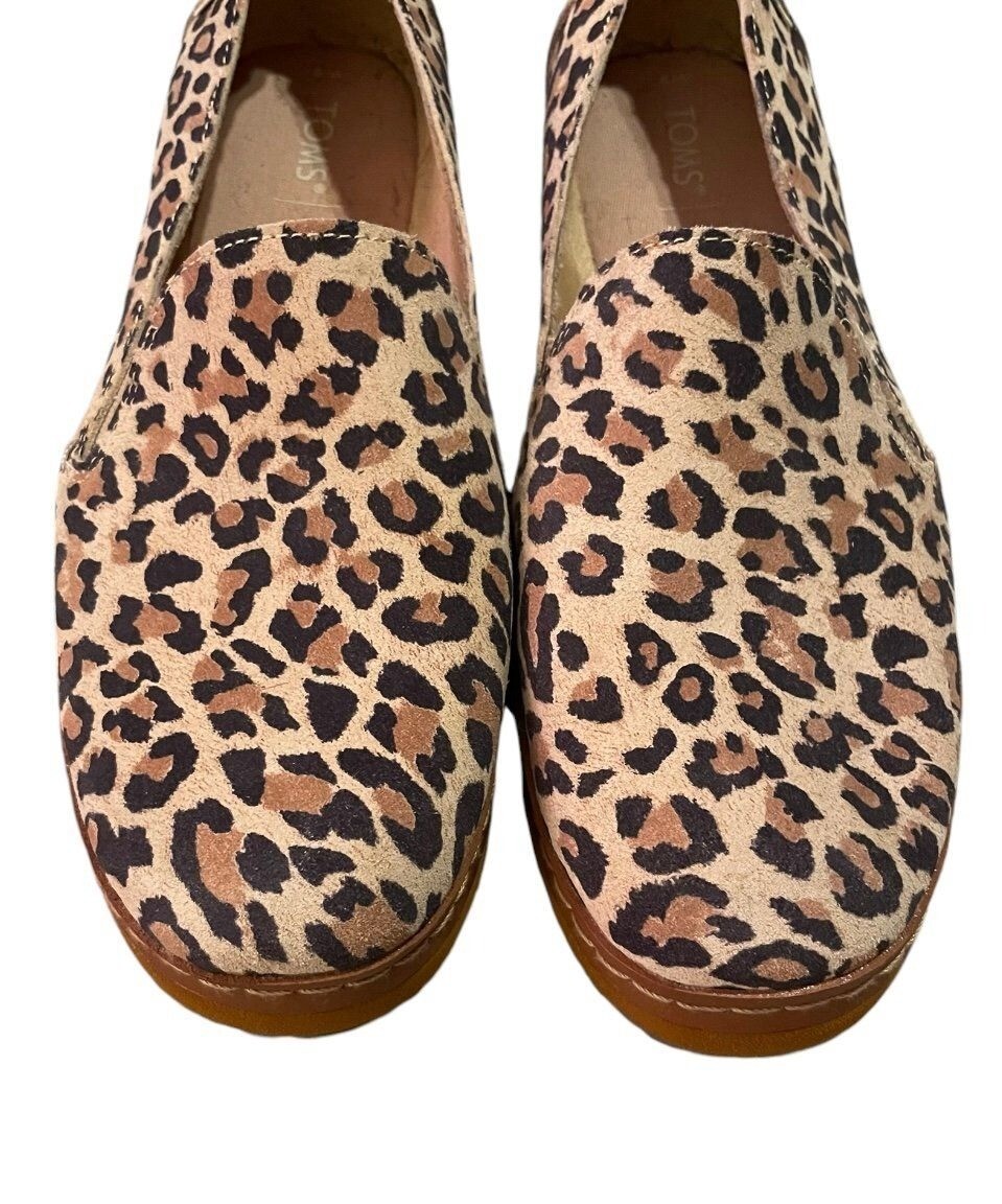 Toms Desert Leopard Print Shoes