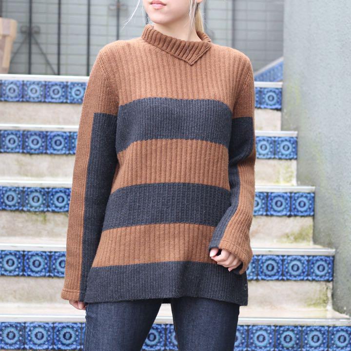 Loro Piana Cashmere 100 Striped High Neck Knit | eBay