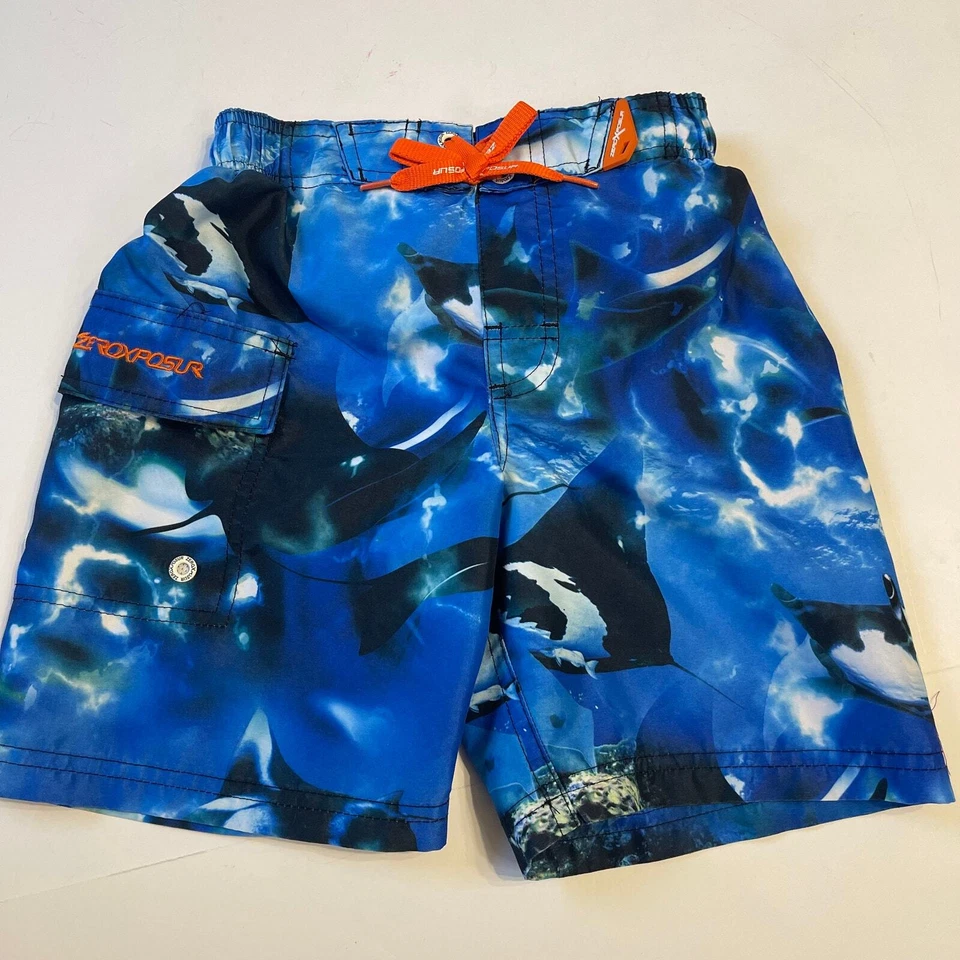 Bañador ZeroXPosur Azul Manta Ray Carga Tabla de Surf, S Foto 3 de 4