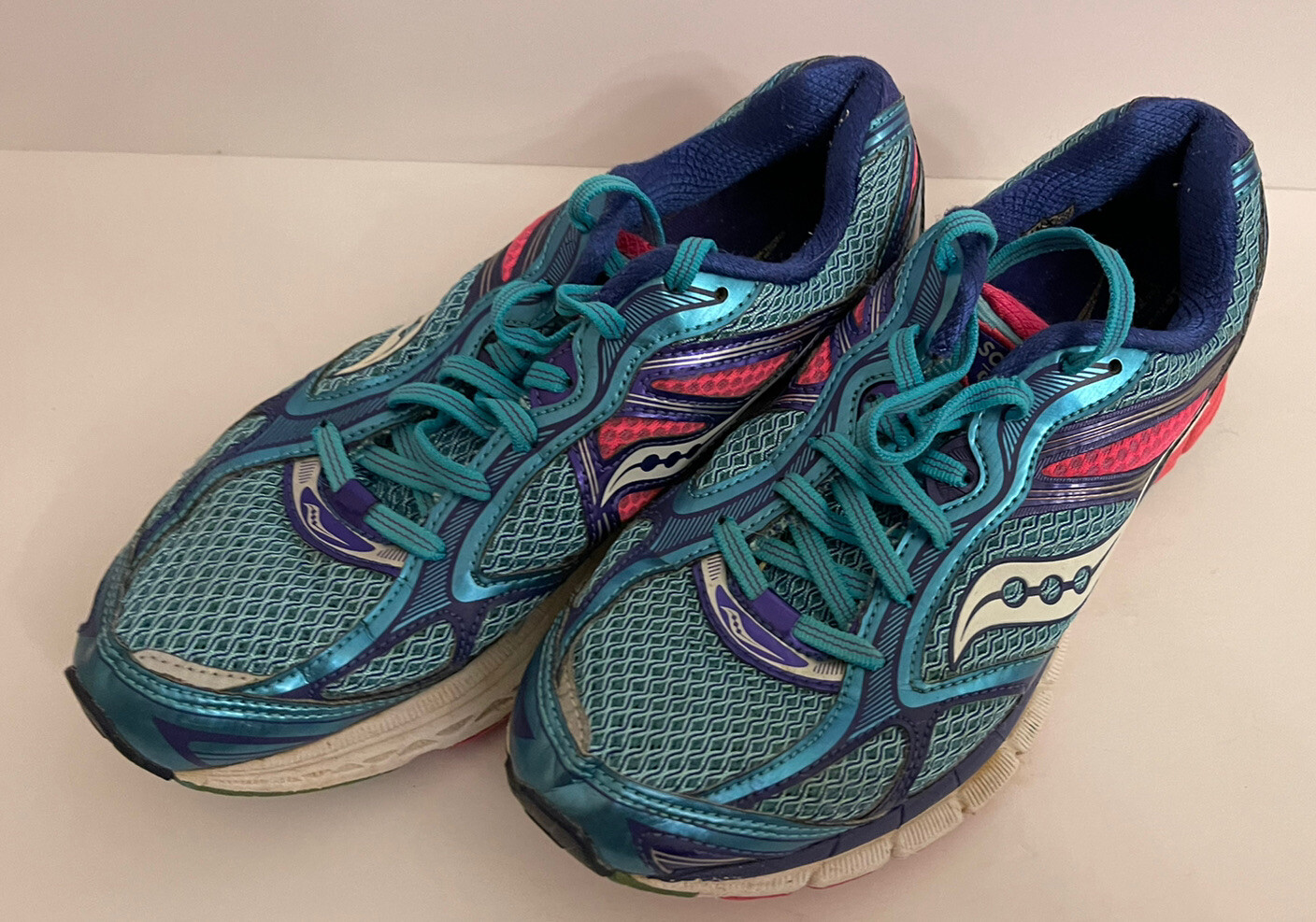 SAOLA Saucony Running Sneaker Guide 7 suola a griglia elettrica rosa blu 10227 3 DONNA TAGLIA 10