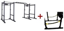 Body-Solid SPR1000SSDB Double Power Rack Package w/Power Rack Strap Safeties (Ne