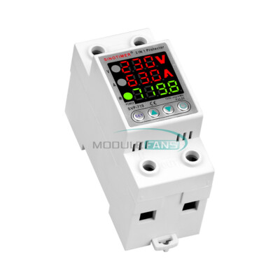 63A / 40A AC230V 3IN1 Display Ddjustable Over and Under Voltage Protector Relay