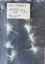 6 Solitude Fly Company CDC Thorax White Fly #12 Flies