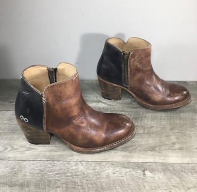 BED STU 9235 Yell Benchmade Distressed Leather Riding Ankle Women's Boots Size 7