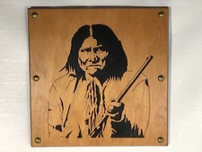 Vintage Handcrafted George Burchell Wooden Geronimo Pleasure Made In USA