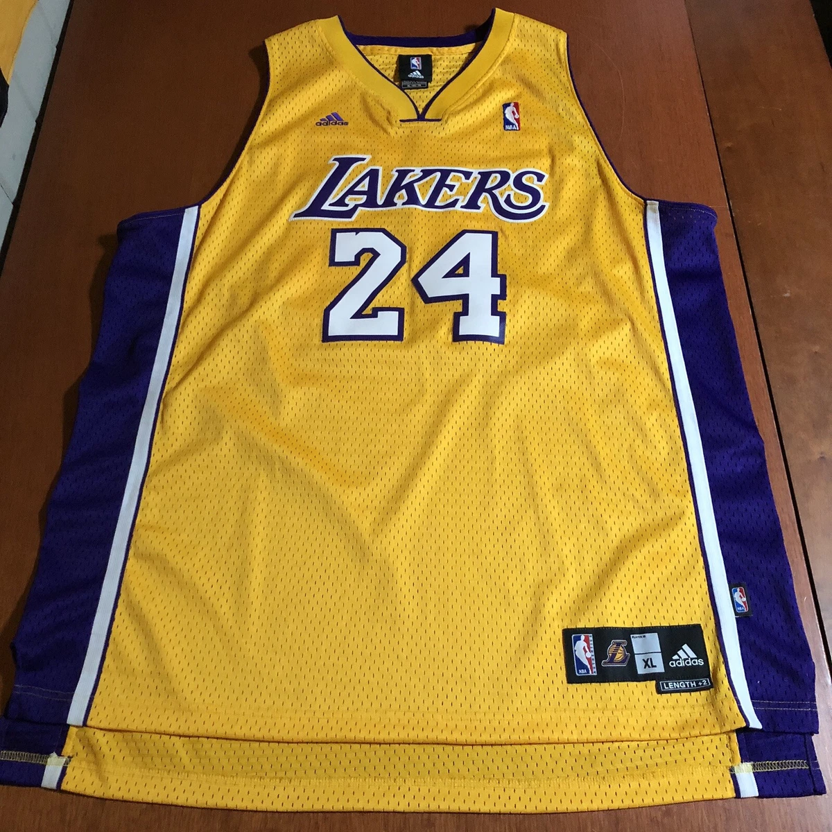 Men's Los Angeles Lakers Kobe Bryant adidas Gold Player Swingman Home Jersey