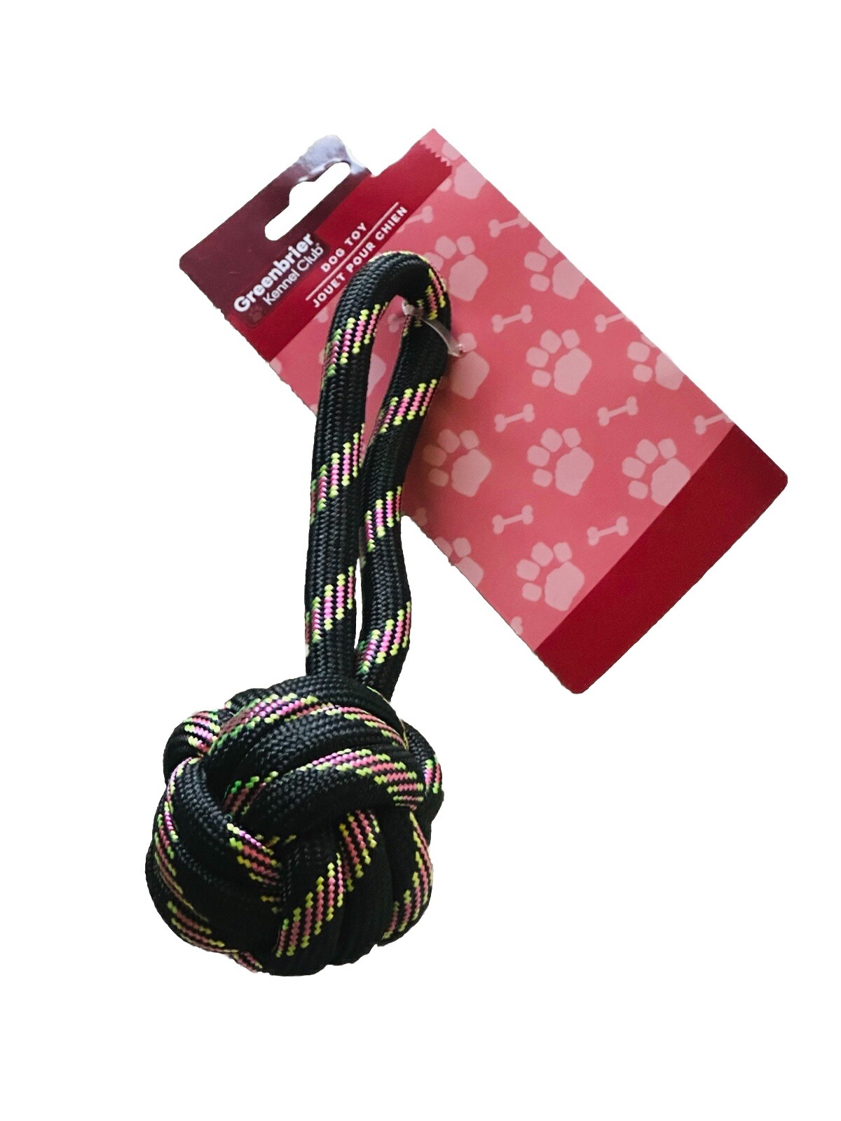 NEW with Tag NWT Rope Ball Strong High Quality Dog Toy Multicolor