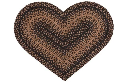 Ebony Braided Area Rug By IHF Rugs. Oval & Rectangle. Many Sizes. Black/Tan - Image 4 of 4