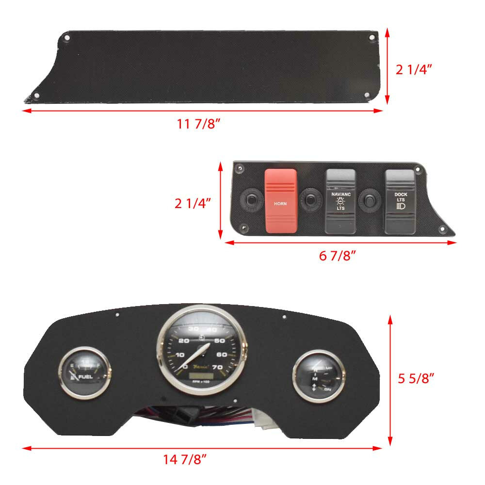 Godfrey Pontoon Boat Gauge Panel 485244 Sweetwater 2022 (Set of 3) eBay
