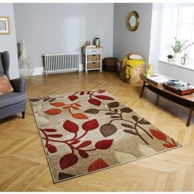 Tapis touffeté main design abstrait multicolore tissé tapis touffeté laine fi... - Photo 1/4