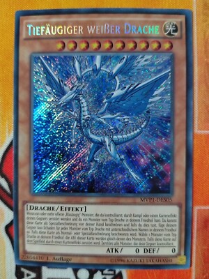 TIEFÄUGIGER WEIßER DRACHE - MVP1-DES05 Secret Rare / 1. Auflage Near Mint