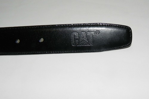 5 Nuevos Cinturones de Cuero Negro Antiguo Stock CATERPILLAR Hombre-48"" X 1,25"" Estampados GATO. | eBay