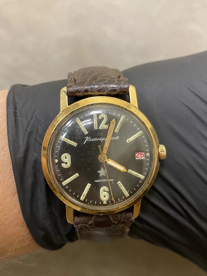 Reloj Pulsera Vintage Vostok Komandirskie Chistopol Reloj Mecánico AU20 Foto 4 de 4