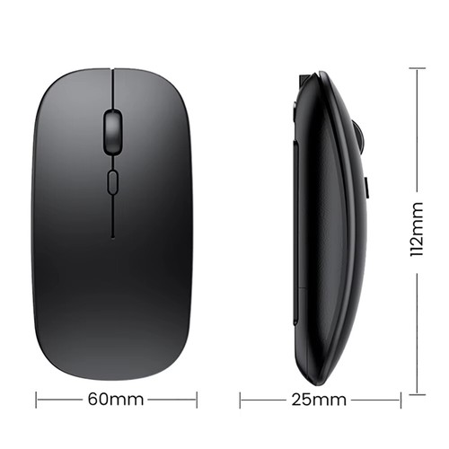 PC Maus Kabellos Bluetooth und Funk für Computer, MAC Aufladbare leise Maus LED - Bild 10 von 11