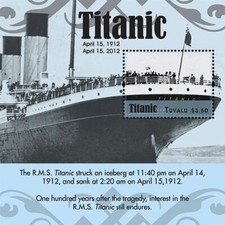 Tuvalu 2012 - 100th Anniversary RMS Titanic - Miniature Sheet - MNH
