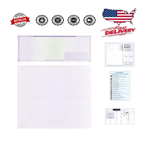 500 High Security Blank Check Stock Paper Print Easy & Secure