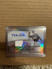 2010 Bowman Platinum Nolan Fontana Multi-Color GU Patch Auto Refractor /740! USA