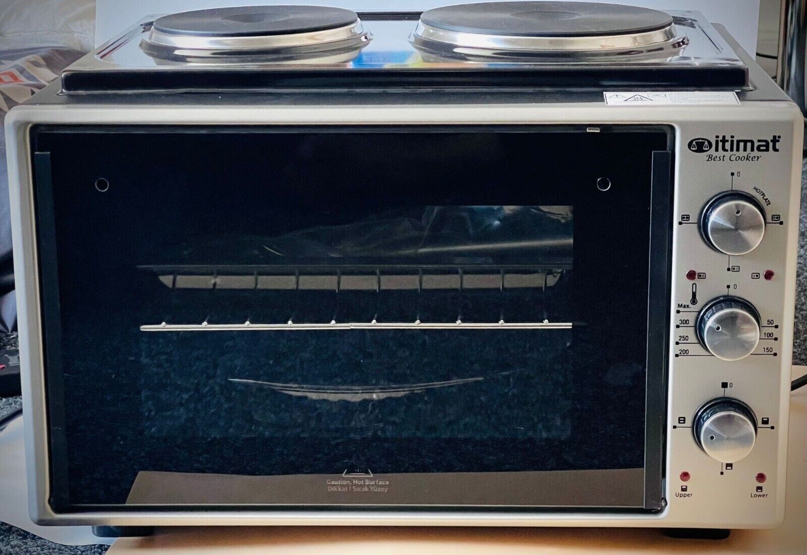 Counter Top Electric Cooker 40 Liter Oven And Grill With Hot Plates eBay