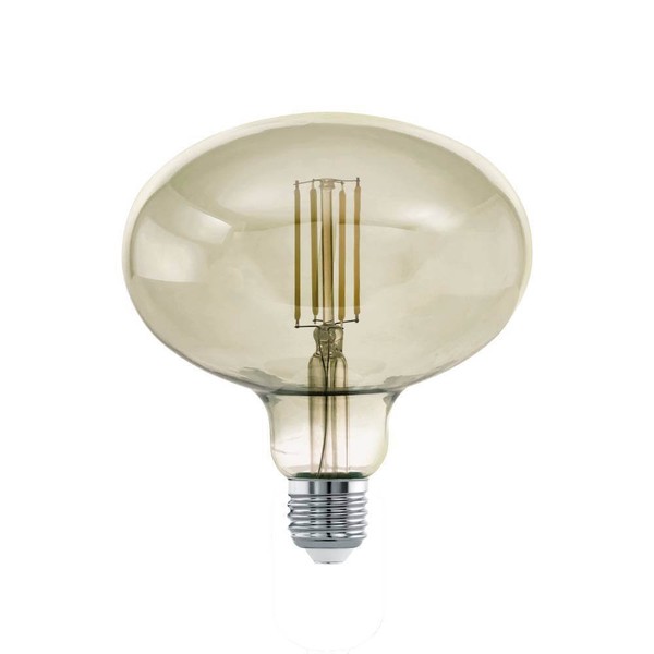 Eglo Vintage Spezial E27 Led Lampe R140 4W 3000K Warmweiss Rauchglas Dimmbar-image
