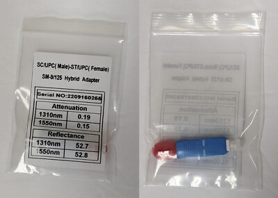 SC/UPC (Male) to ST/UPC (Female) Singlemode Hybrid Adapter