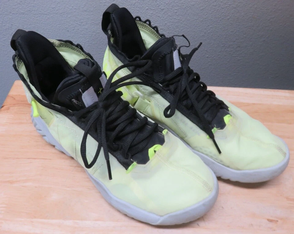 Jordan Proto React Barley Volt BV1654-700 Mens Size 8.5 Athletic Basketball Shoe - Image 3 of 4