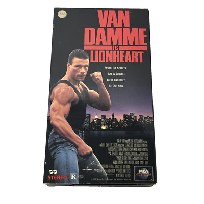 Lionheart (VHS, 1991) Jean-Claude Van Damme, Harrison Page, Deborah Rennard Tape