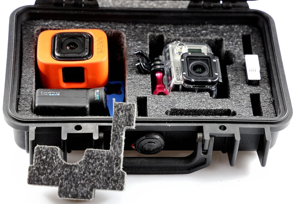 Precut Black Top GoPro Hero 12 11 10 9 8 foam insert fits your Pelican 1170 case - Image 4 of 4