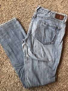 Converse One Star Womens Sz 14 Jeans Light Wash Straight Leg Ebay