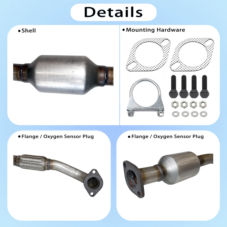 Catalytic Converters for 2004-2006 Hyundai Elantra L4 2.0L Curved Inlet ONLY EPA - Image 2 of 4