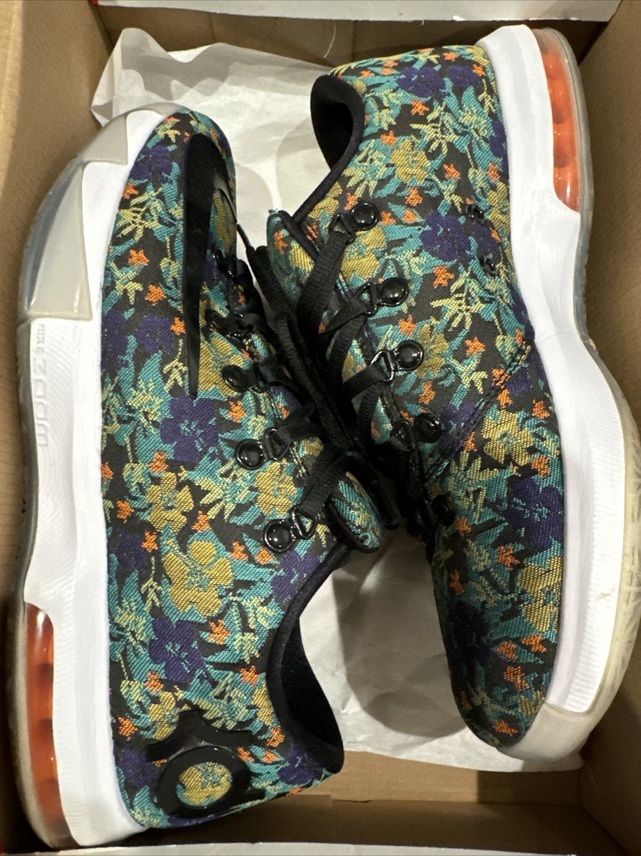 Nike Mens KD 6 EXT QS Floral Kevin Durant Shoes Sneakers  display picture 3