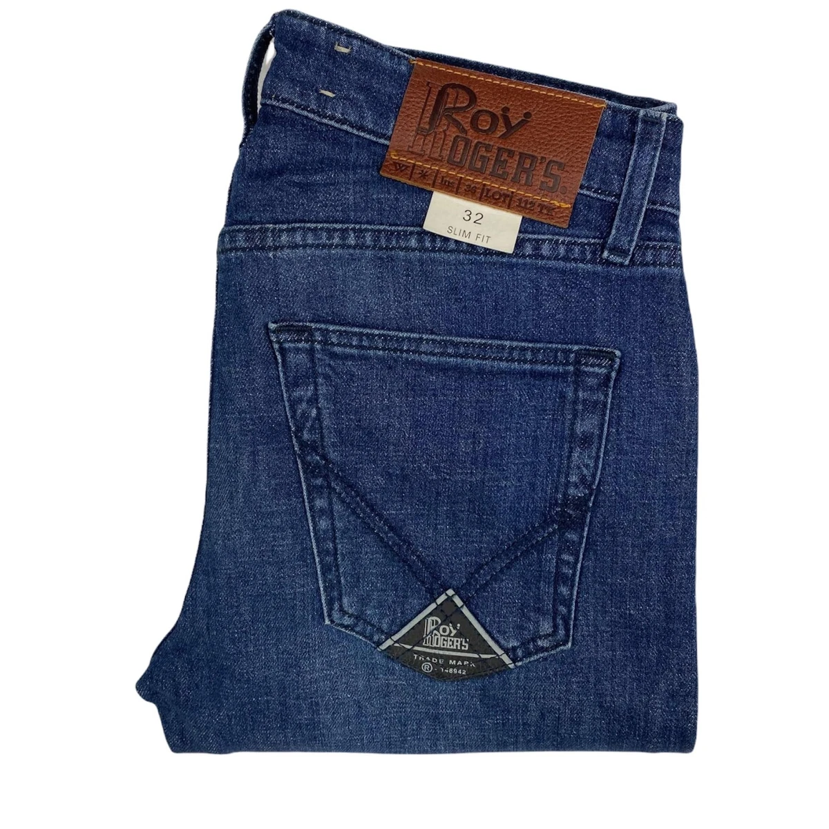 PANTALONE JEANS UOMO ROY ROGERS 529 CUT MAN COTONE BRET BLU