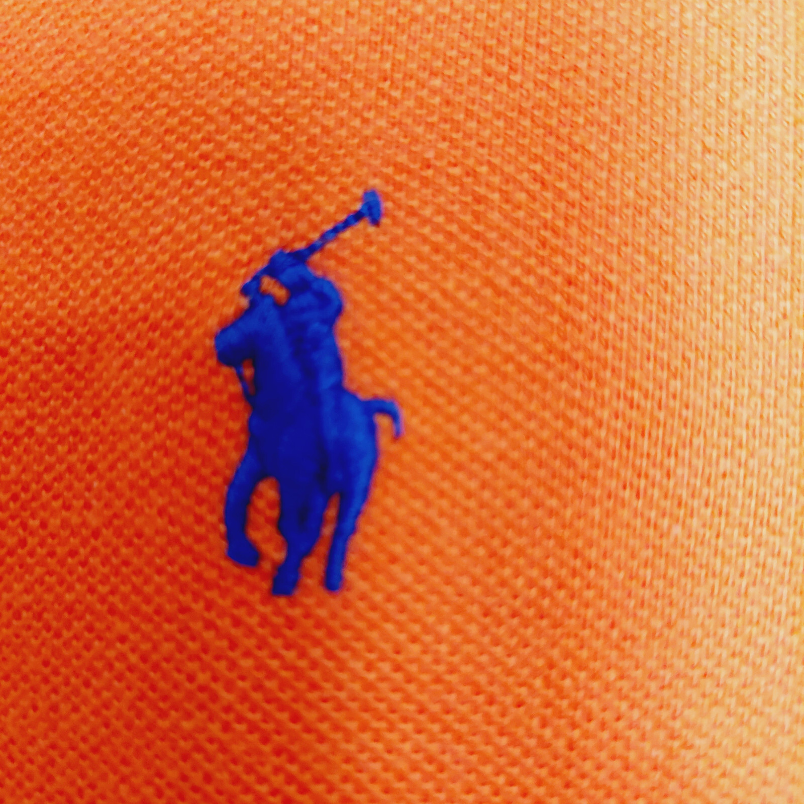 Polo Ralph Lauren T Shirt Uomo Arancione Blu Pony Personalizzata Slim Fit Nautica Taglia L