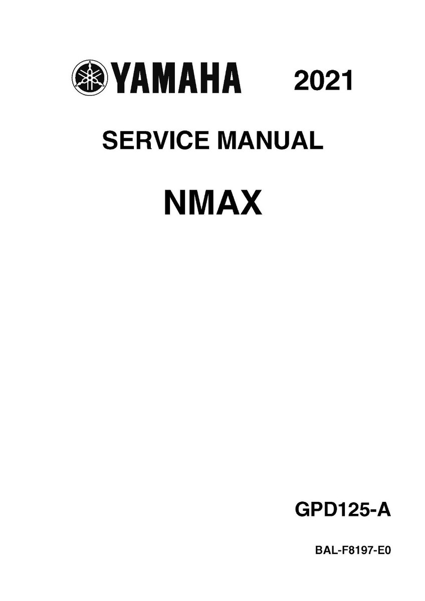 YAMAHA NMAX 125 GPD125-A 2021 SERVICE MANUAL | eBay