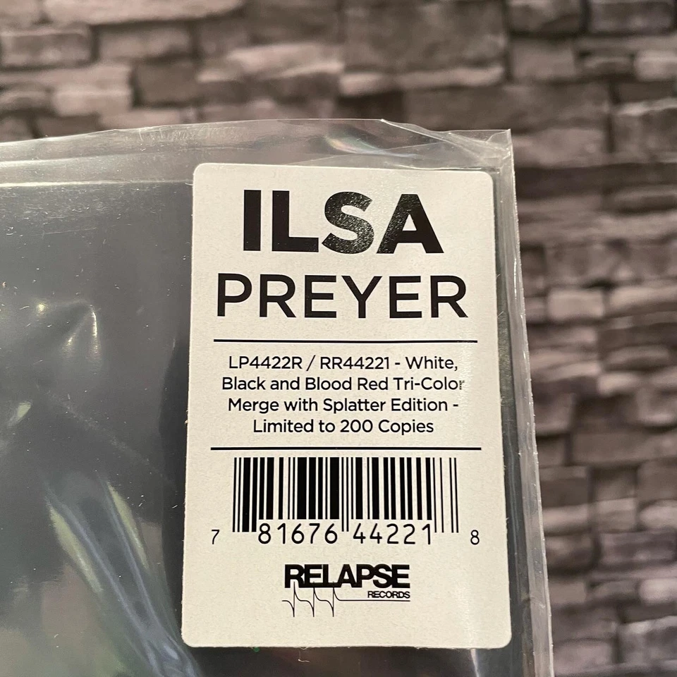 Ilsa - Preyer Vinyl - Limited Edition Of 200 White Black Blood Red Merge MINT - Image 4 of 4