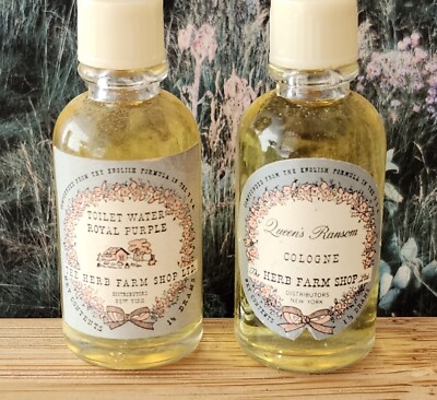 Queen's Ransom & Royal Purple cologne by the Herb Farm Shop 1.5 Drams (2.6ml) ea