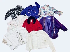 HUGE VINTAGE LOT Women Shirts Blouse Tops BLAZE 1970s 80s 90s Sm Med Large S/M/L