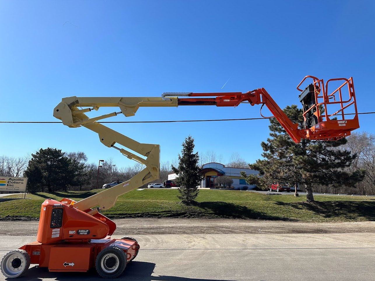 2015 JLG E400AJP ELECTRIC ARTICULATING BOOM LIFT WITH ROTATING JIB JLG