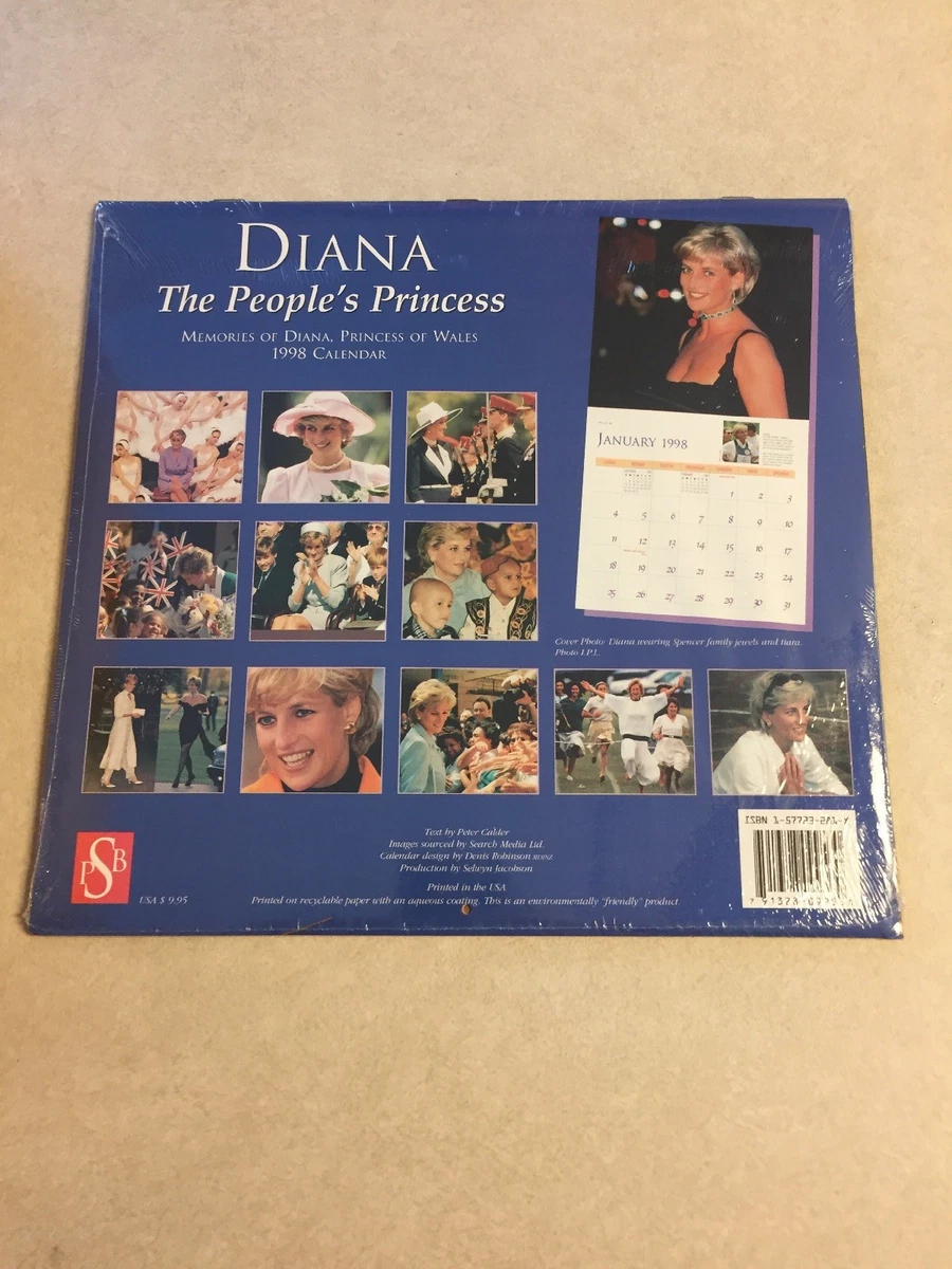 VINTAGE DIANA -THE PEOPLE's PRINCESS MEMORIES PRINCESS OF WALES 1998  CALENDAR | eBay